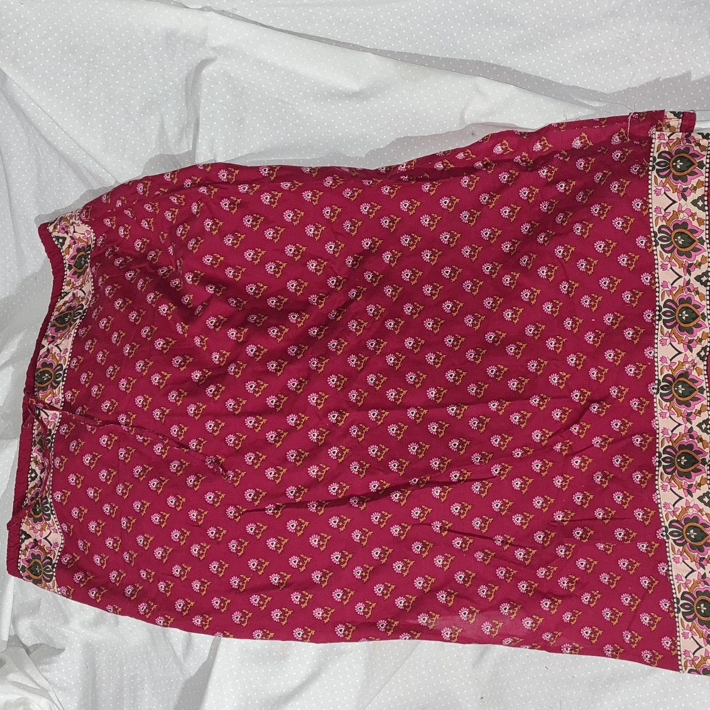 Vintage Rosettes Maxi Skirt
